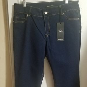 Enhanced booty jeans, dark blue